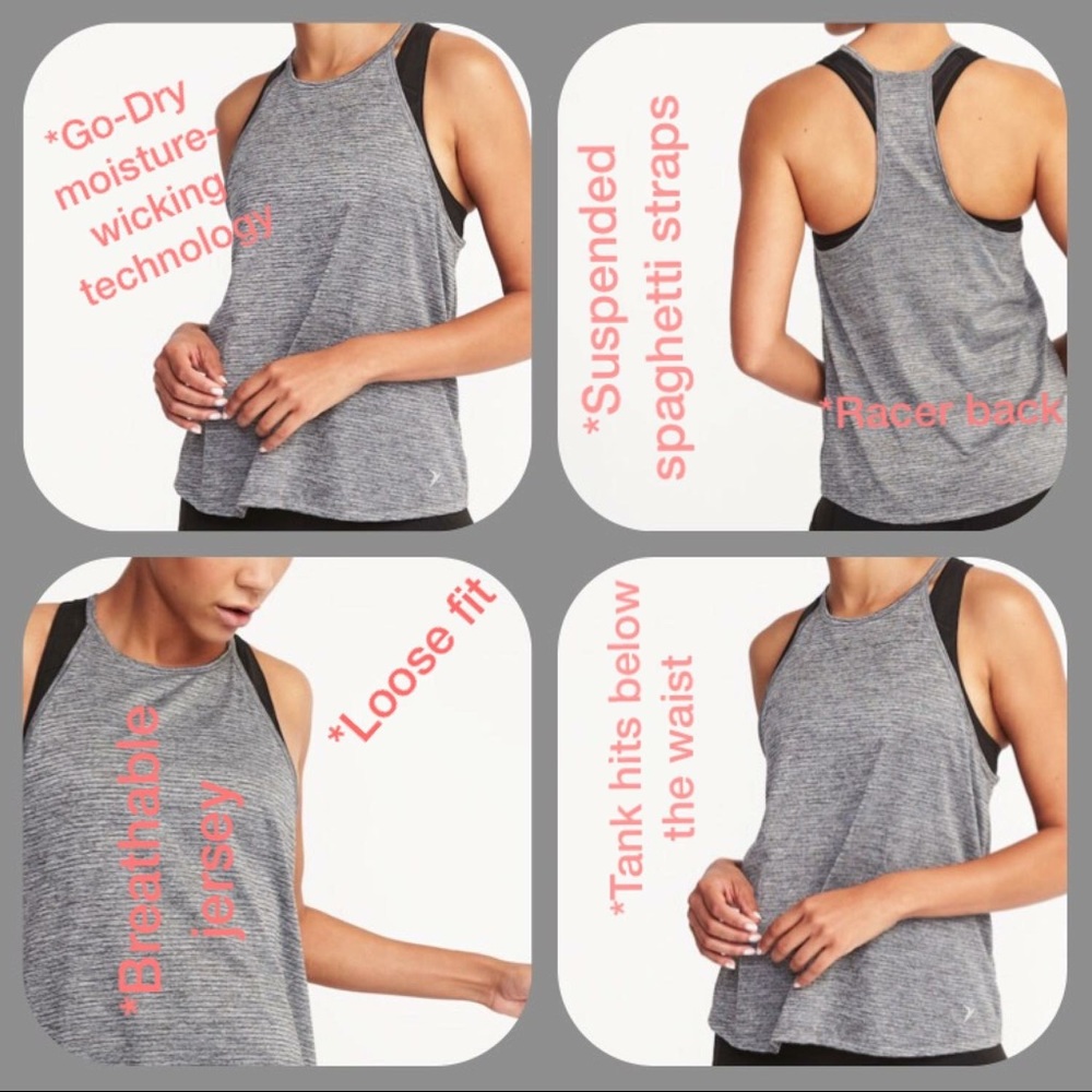Performance Swing Tank; Gray - Picture 2 of 5